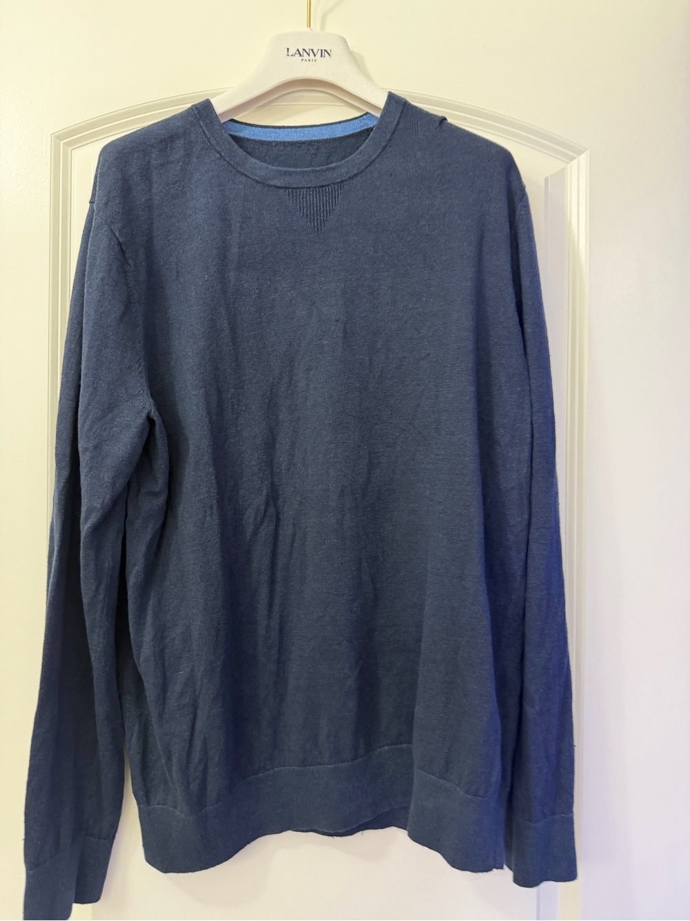Banana Republic Men's Navy Crewneck Sweater